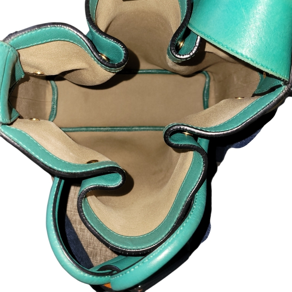 CHLOE Emma Green Leather Bucket Bag - Picture 5 of 14